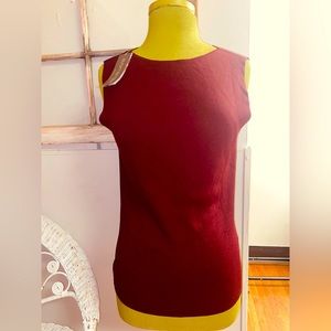 NWT NY&CO burgundy knit vest